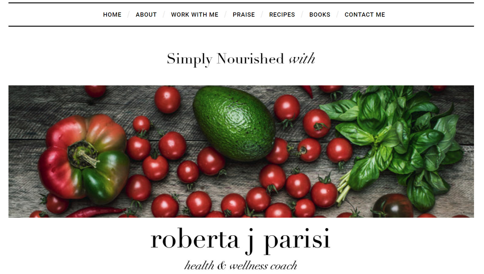 Simply Nourished with roberta j parisi